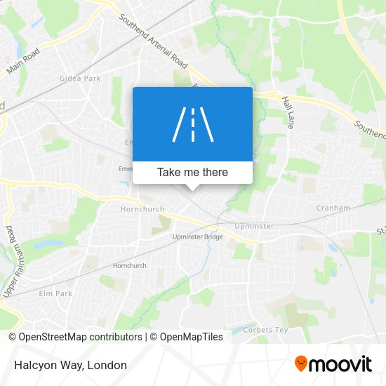 Halcyon Way map