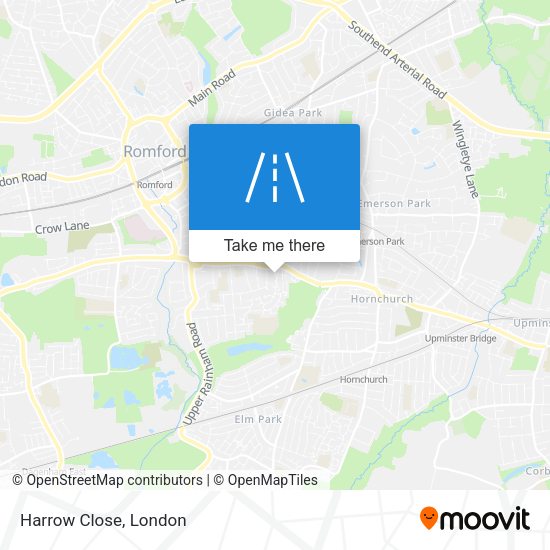 Harrow Close map