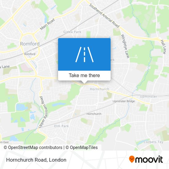 Hornchurch Road map