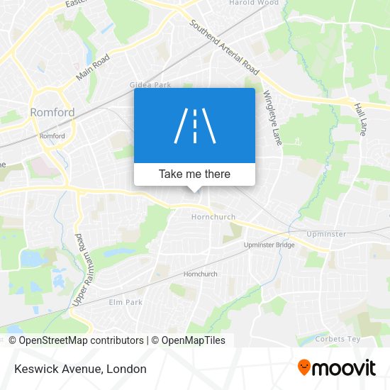 Keswick Avenue map