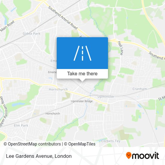 Lee Gardens Avenue map