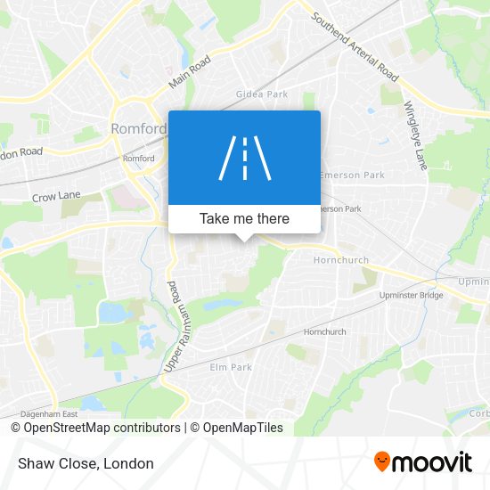 Shaw Close map