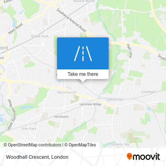 Woodhall Crescent map