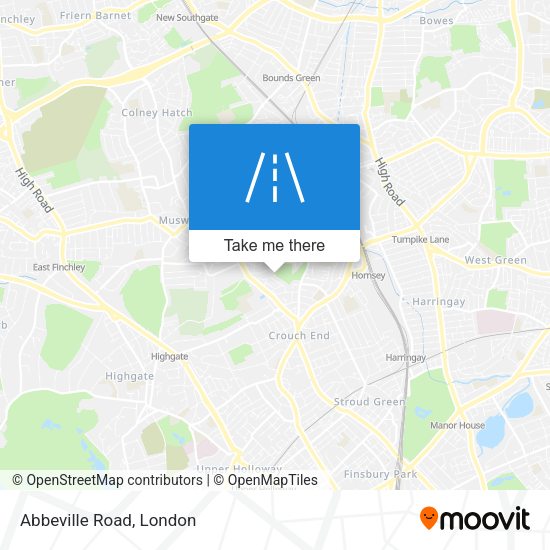 Abbeville Road map