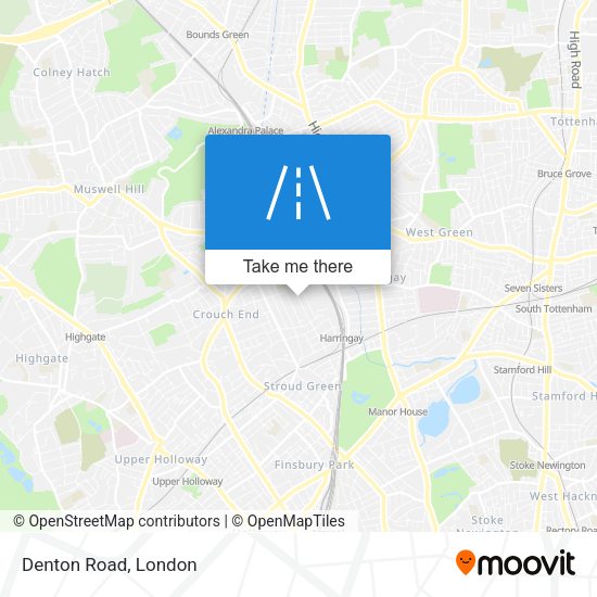 Denton Road map