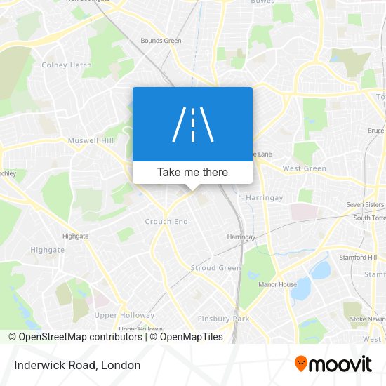 Inderwick Road map