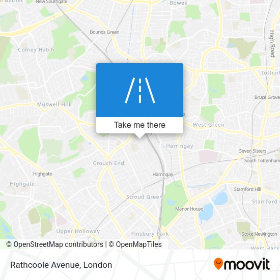 Rathcoole Avenue map