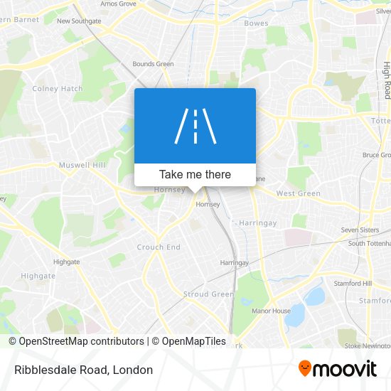 Ribblesdale Road map