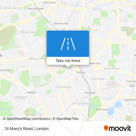 St Mary's Road map