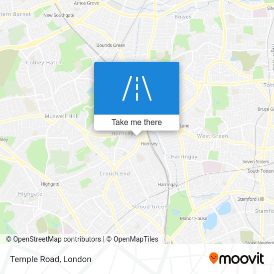 Temple Road map