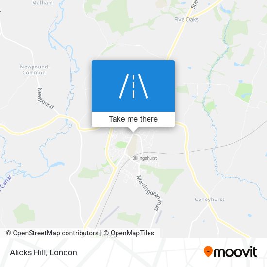 Alicks Hill map