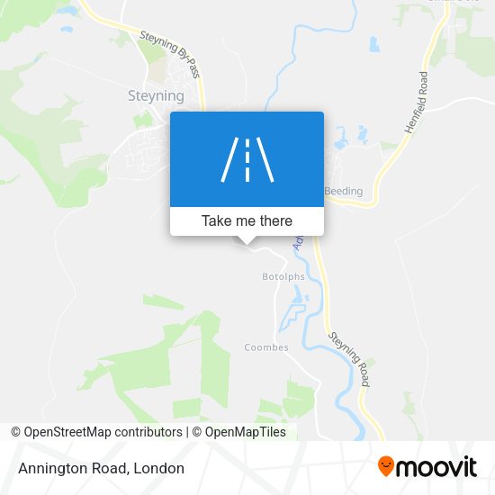 Annington Road map