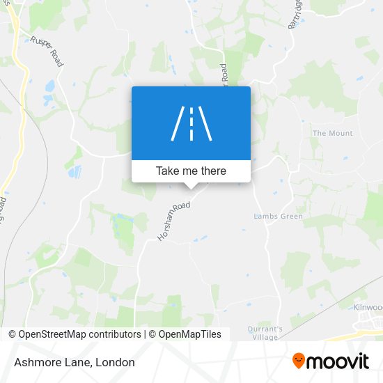 Ashmore Lane map