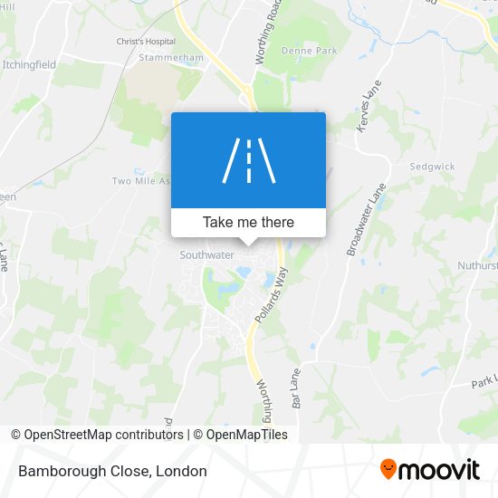 Bamborough Close map