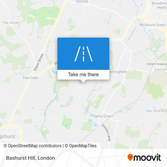 Bashurst Hill map