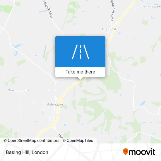 Basing Hill map