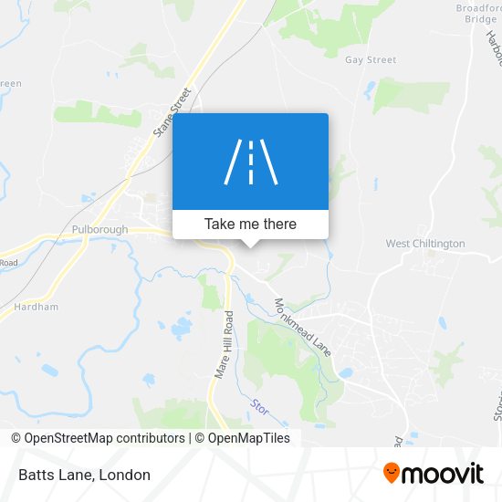 Batts Lane map