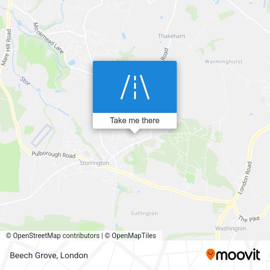 Beech Grove map