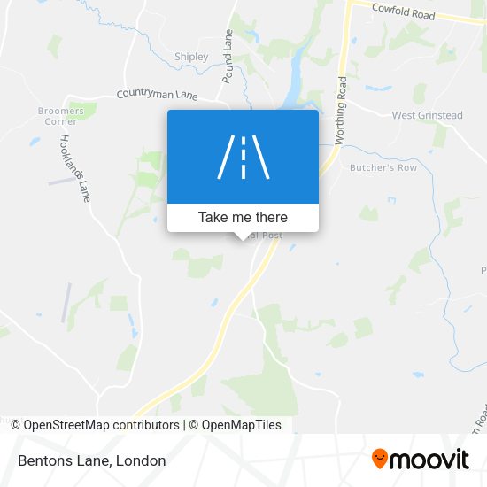 Bentons Lane map