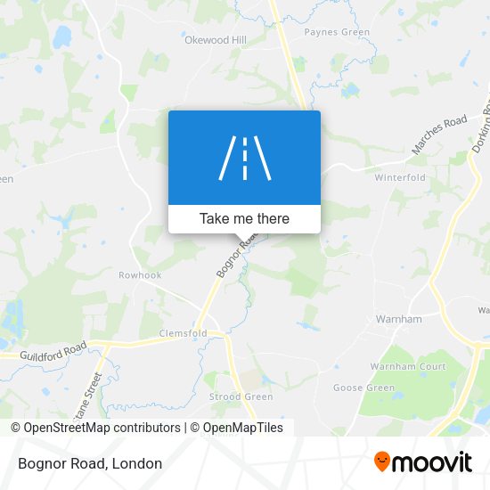 Bognor Road map