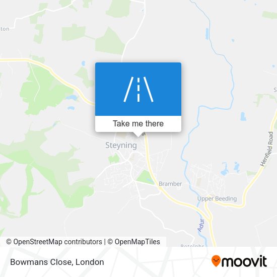 Bowmans Close map