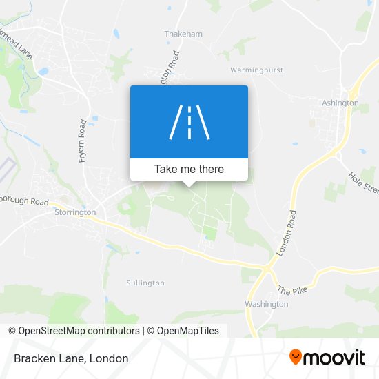 Bracken Lane map