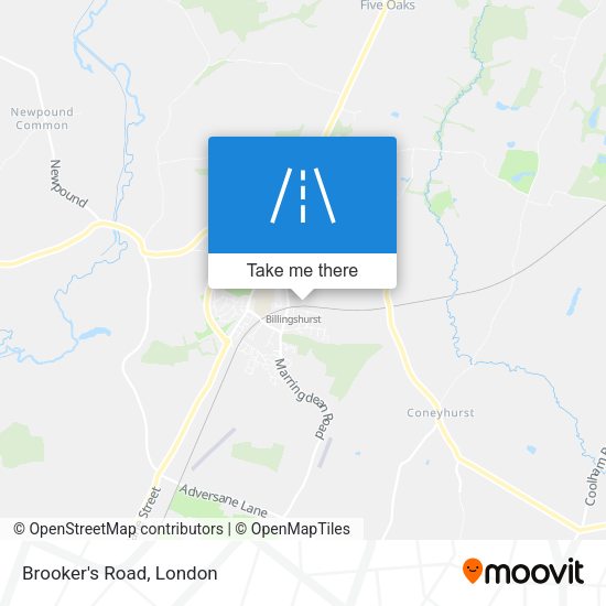 Brooker's Road map