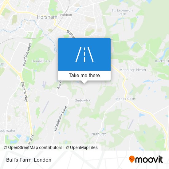 Bull's Farm map