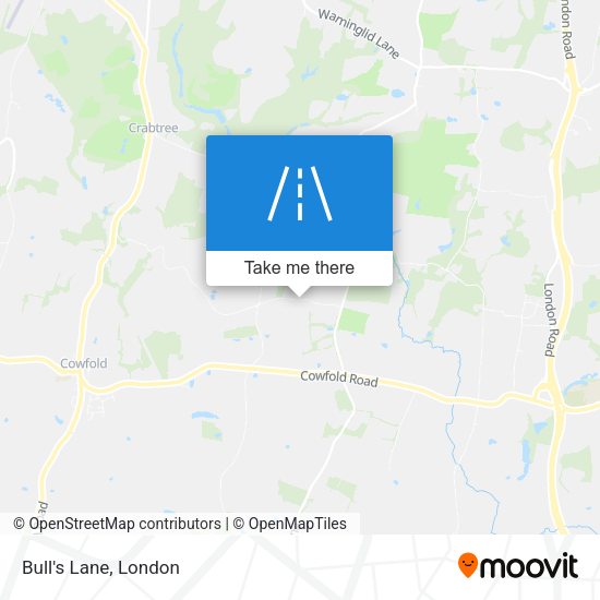 Bull's Lane map