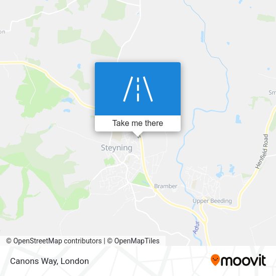 Canons Way map