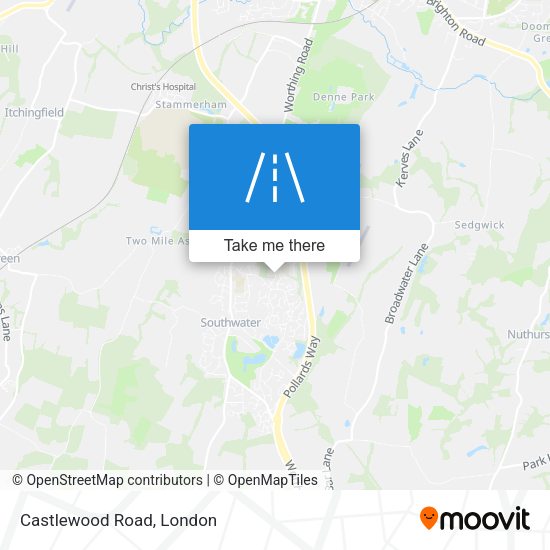 Castlewood Road map