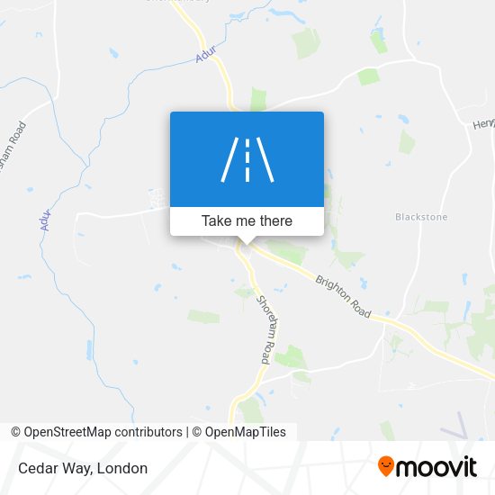 Cedar Way map