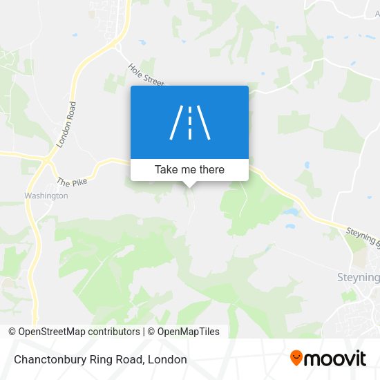 Chanctonbury Ring Road map
