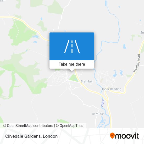 Clivedale Gardens map