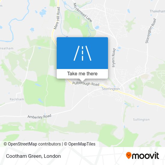 Cootham Green map
