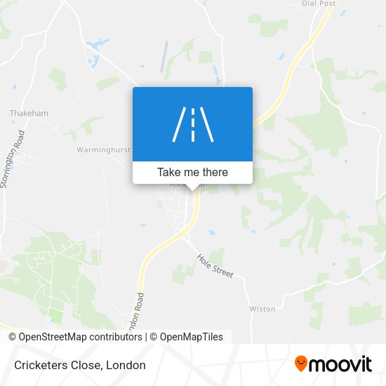 Cricketers Close map