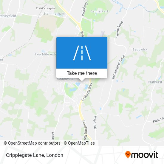 Cripplegate Lane map