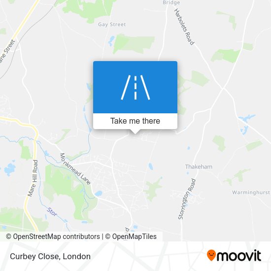 Curbey Close map