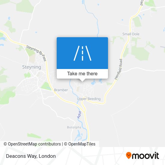 Deacons Way map