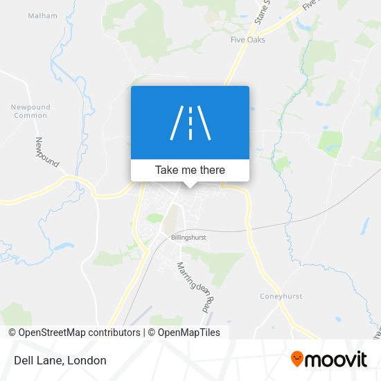 Dell Lane map
