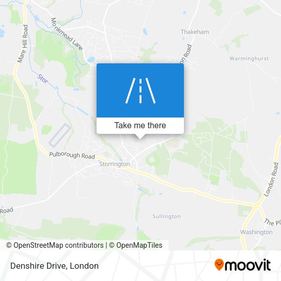 Denshire Drive map