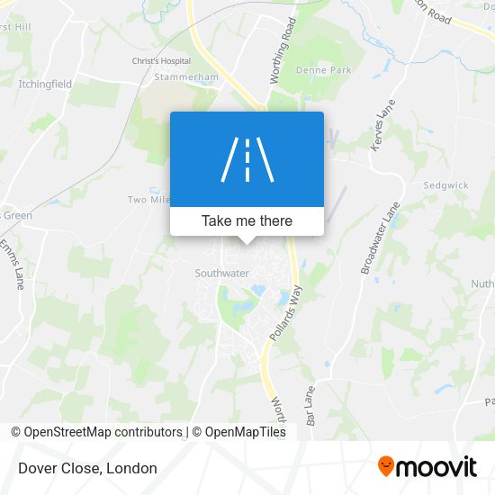 Dover Close map
