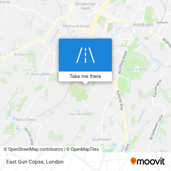 East Gun Copse map