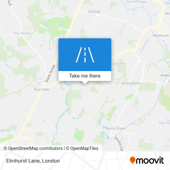 Elmhurst Lane map