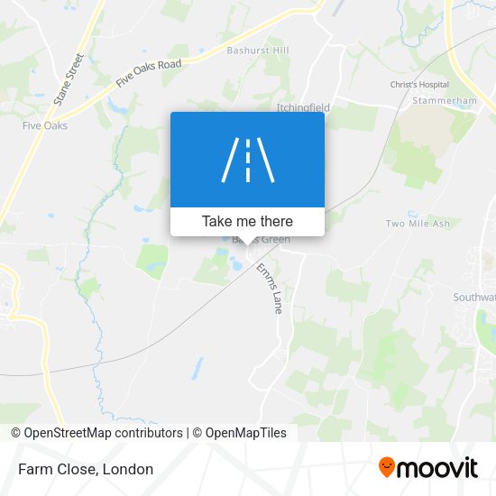 Farm Close map