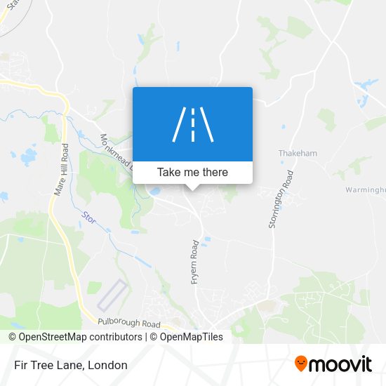 Fir Tree Lane map