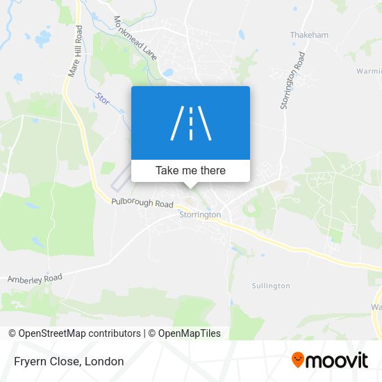 Fryern Close map