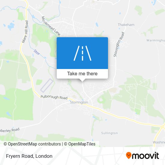 Fryern Road map