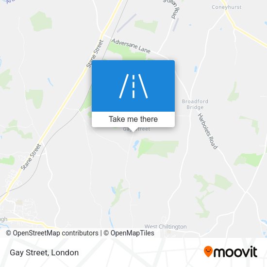 Gay Street map