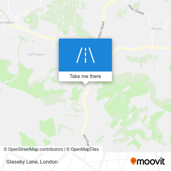 Glaseby Lane map